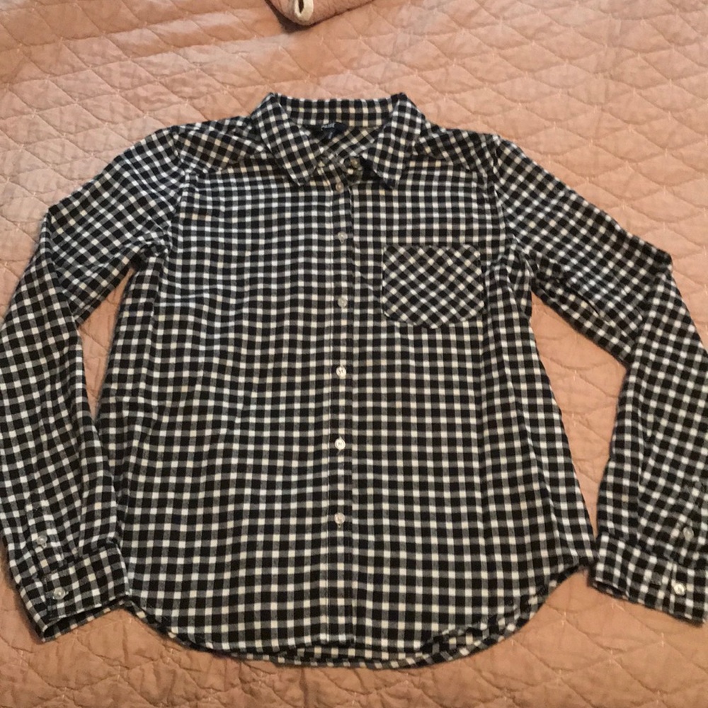 Paige Black and White Gingham Flannel